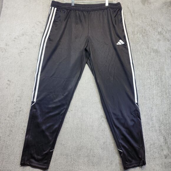 Adidas Tiro 23 League Pants Mens Sz 2XL Black Football Soccer Tapered - Picture 4 of 7